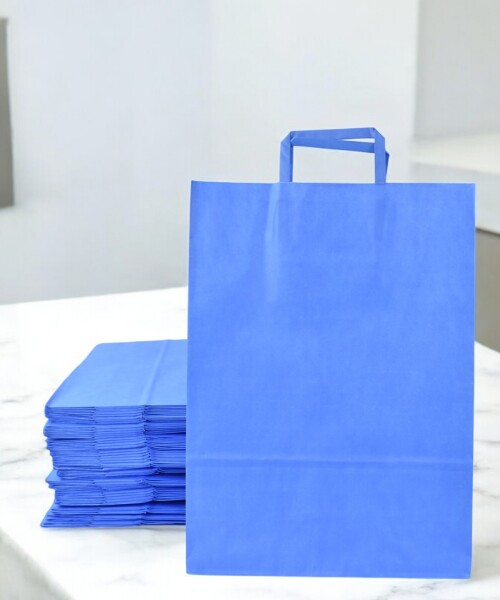 Pack x 200 - bolsa lisa 30x12x41 cm. AZUL