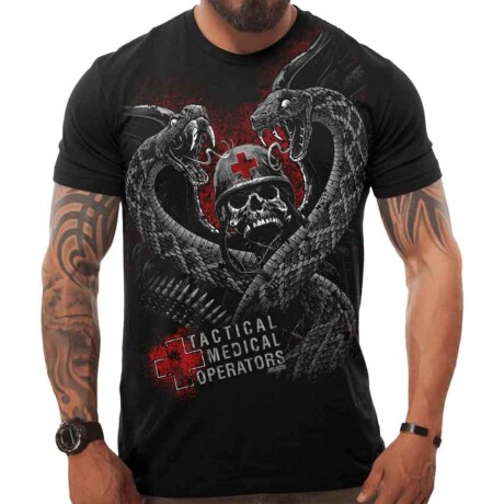 Remera con diseño militar Tactical Medical Operators