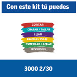 Minitorno Dremel 3000 con 2 acoplamientos y 30 accesorios 24 meses / Dremel Unica