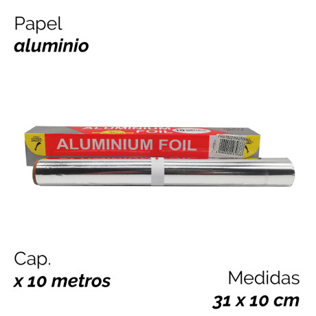 Papel Aluminio 10mts En Caja 3398 Unica