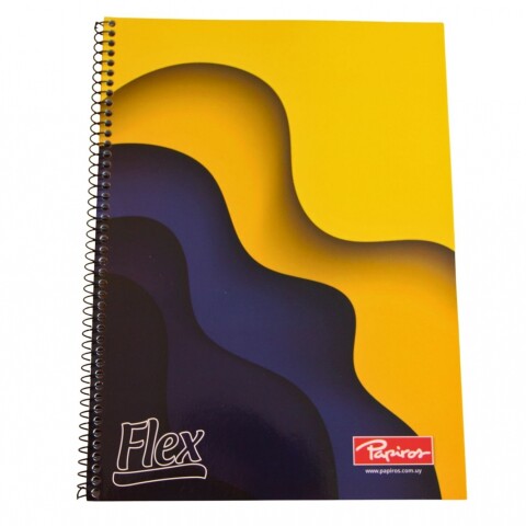 CUADERNOLA PAPIROS FLEX 70 HOJAS RAYADO TAPA AMARILLO Y AZUL