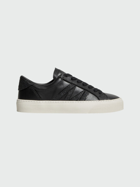 MONCLER - Zapatillas de piel Monaco2 Negro