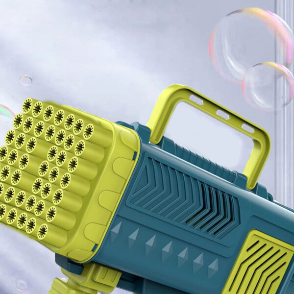 Ametralladora Bazooka Burbujero Pistola De Burbujas Infantil Variante Color Verde