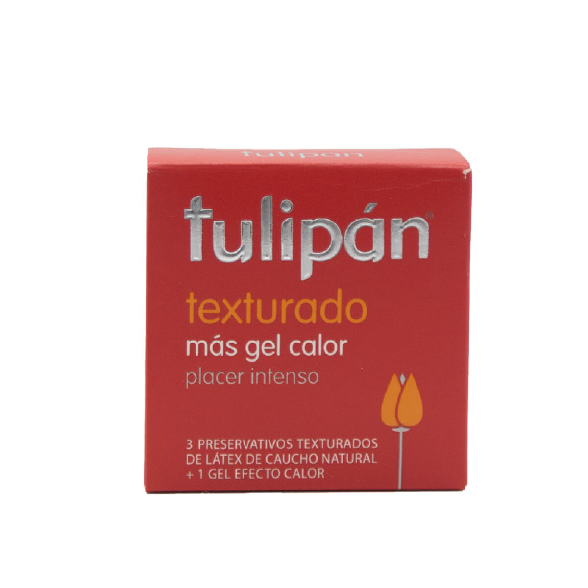 Preservativos TULIPAN - Preservativo Tulipan texturado rojo c gel 