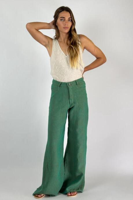 PANTALON JACINTO NEW LINO Verde