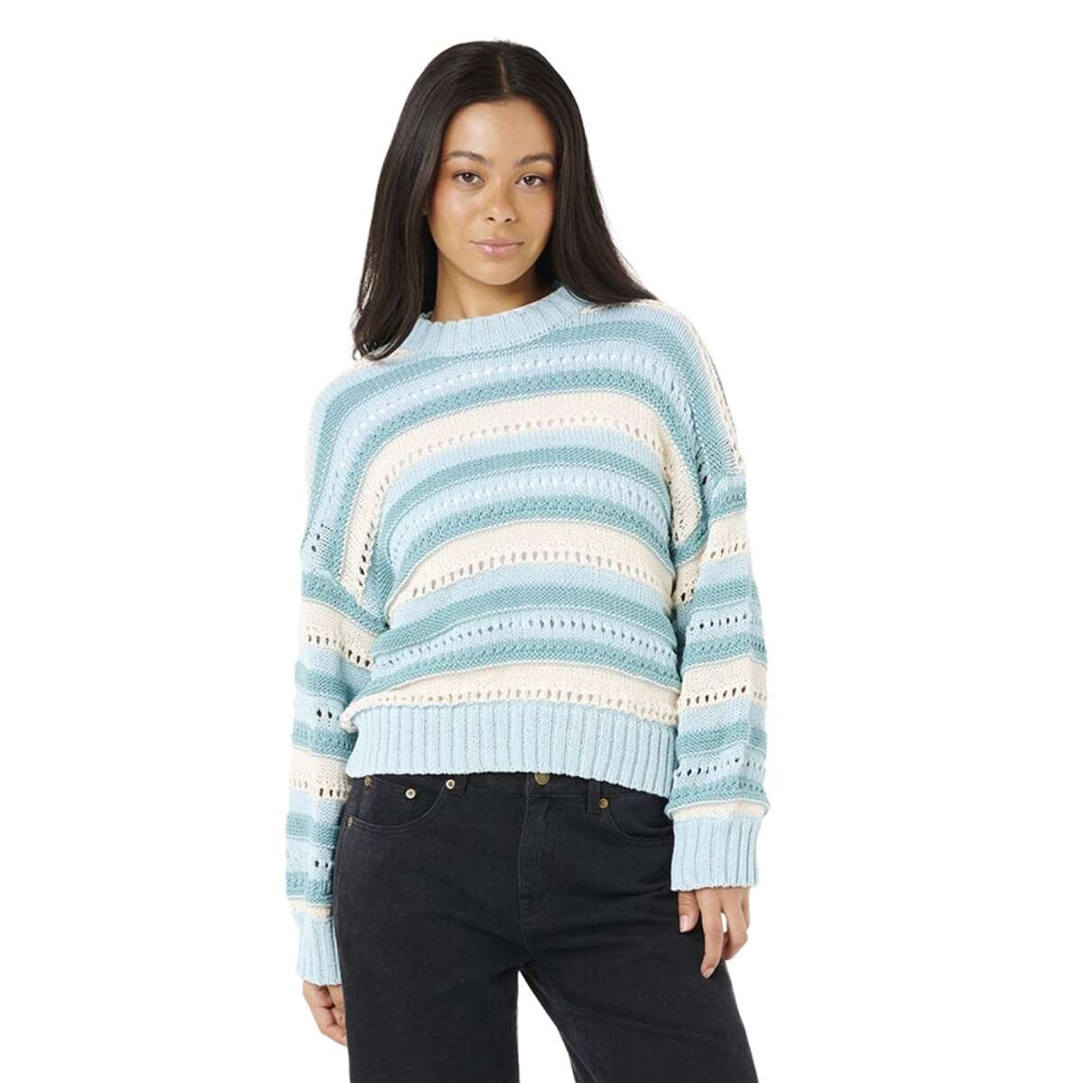 Buzo Rip Curl Neon Isles Cotton Stripe Knit - Multicolor 