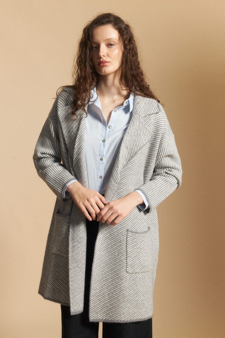 CARDIGAN SILENE Gris Claro