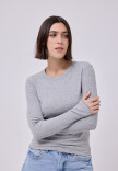 Remera Lila Gris