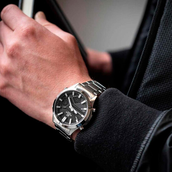 Reloj CASIO EDIFICE EFVC120D-1ADF Acero Plateado Esfera 45mm 0