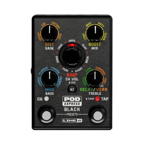 PEDAL DE EFECTOS LINE6 POD EXPRESS BLACK PEDAL DE EFECTOS LINE6 POD EXPRESS BLACK