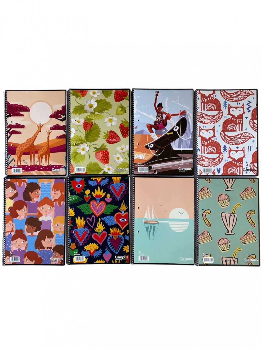 Cuadernola Rayada Campus University 80 Hojas - Diseño 2 