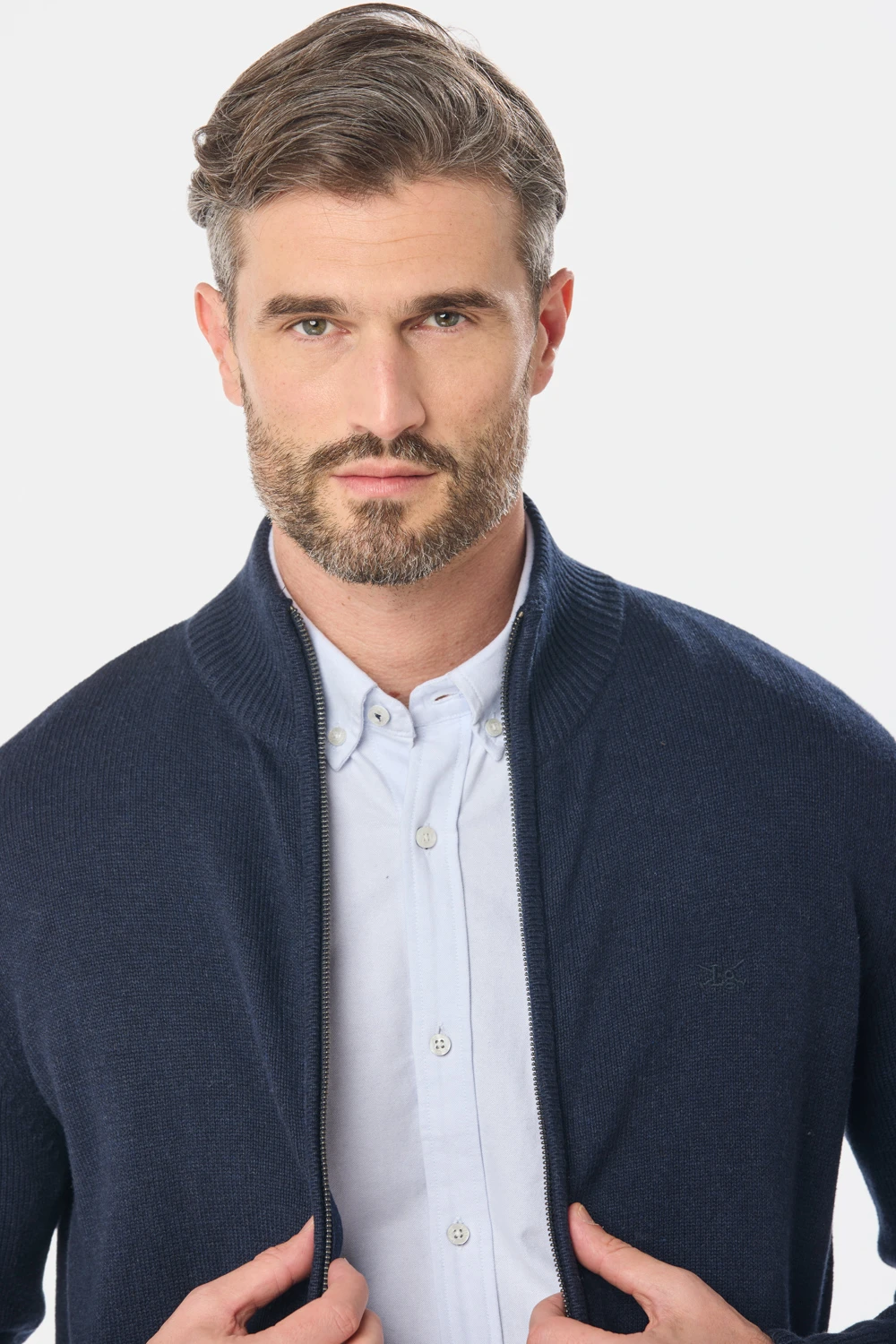 CAMPERA LANA TEJIDA Azul