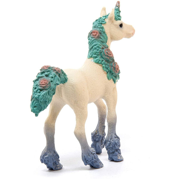 Figura Potro Unicornio Bebe Schleich Flor Pony Juguete Figura Potro Unicornio Bebe Schleich Flor Pony Juguete