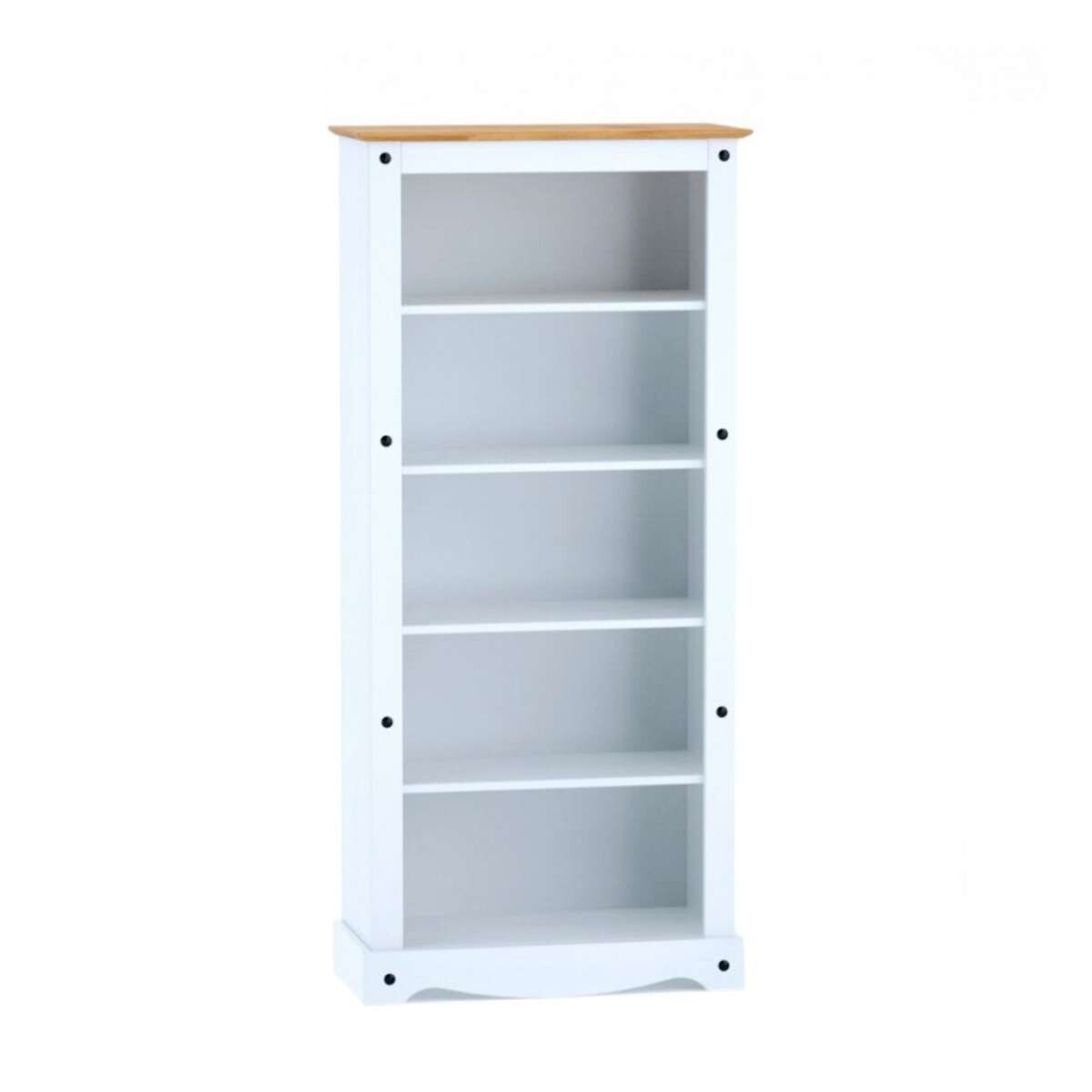 Biblioteca 5 Estantes Blanco - Blanco 