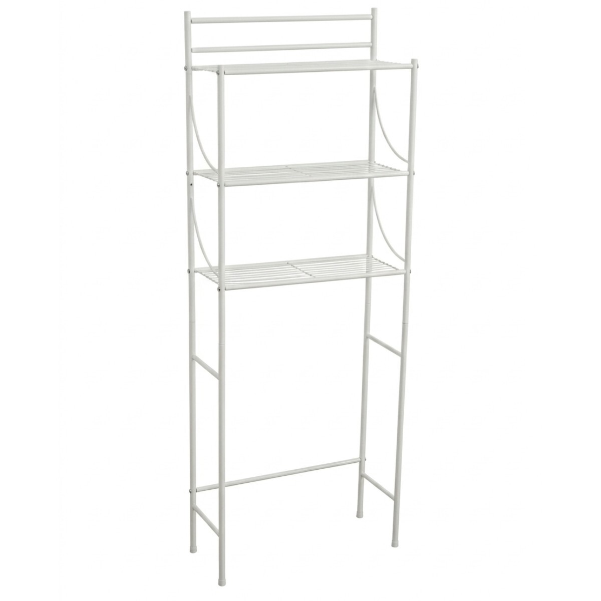 ESTANTE METAL BLANCO 3 NIV P/BAÑO 156X25X59CM 