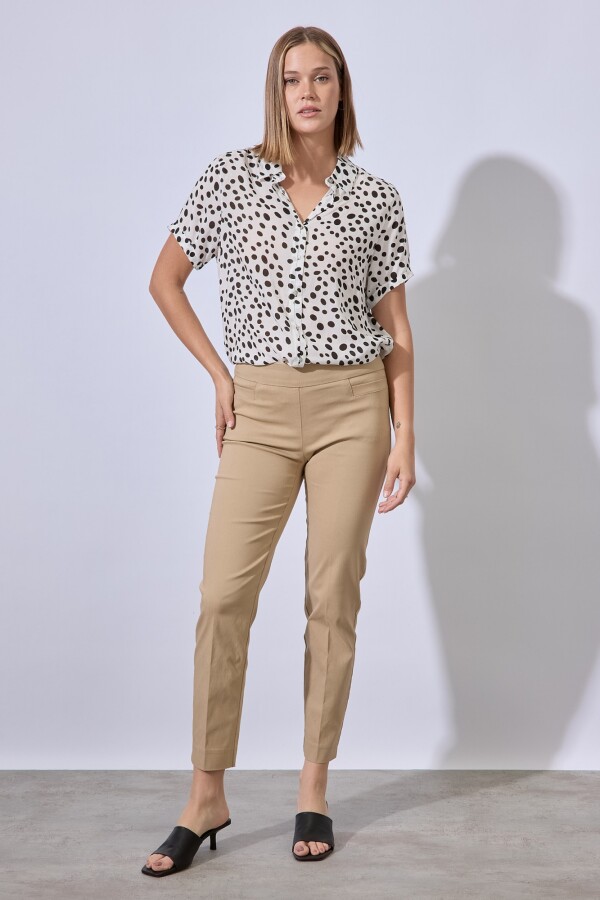 Pantalon Recto Modelador BEIGE