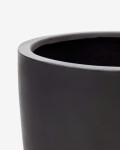 Macetero Aiguablava de cemento negro Ø 56 cm