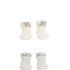 Pack x2 medias tipo escarpines CARTERS blanco elefante