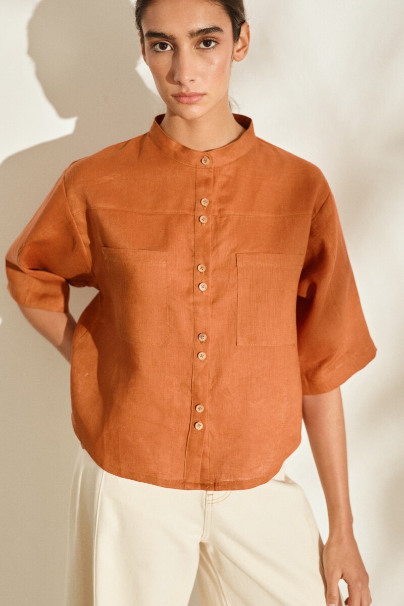 CAMISA ALA Terracota