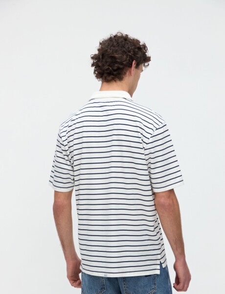 Remera polo Marin Off white Marino