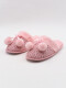 PANTUFLA POMPÓN ROSADO