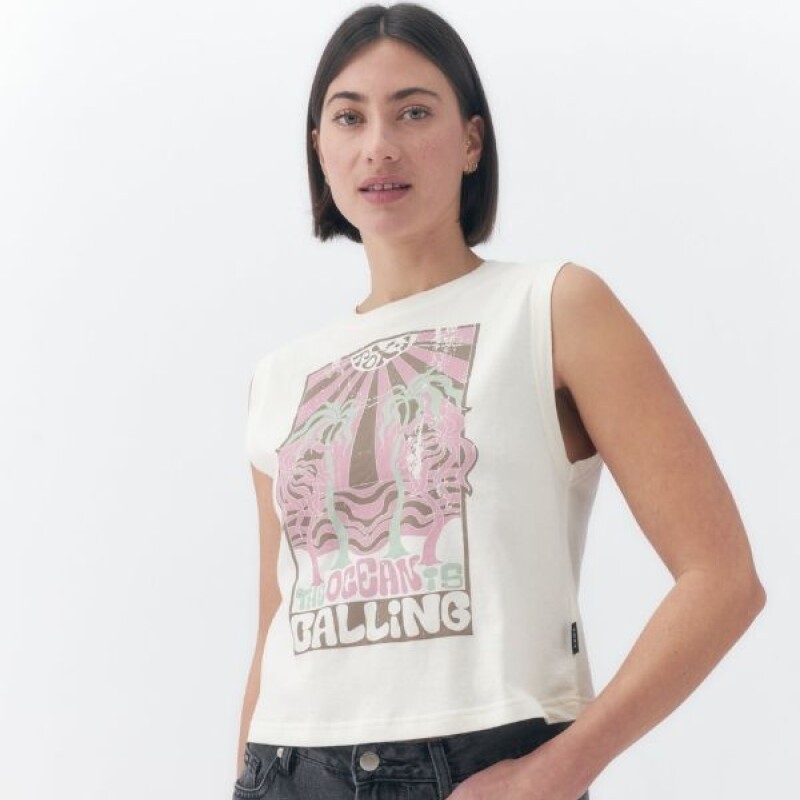 Musculosa Dama Roxy Crudo