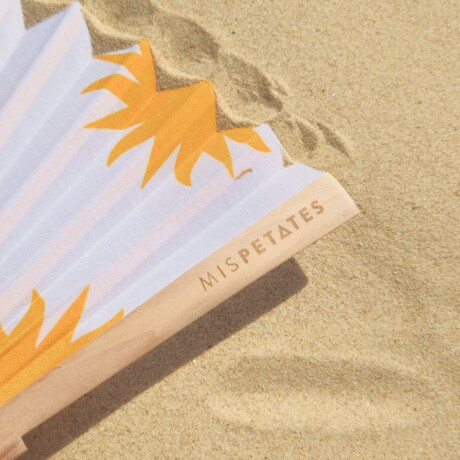 Abanico diseños en amarillo Sol