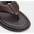 TAZZO BLACK LEATHER DARK BROWN