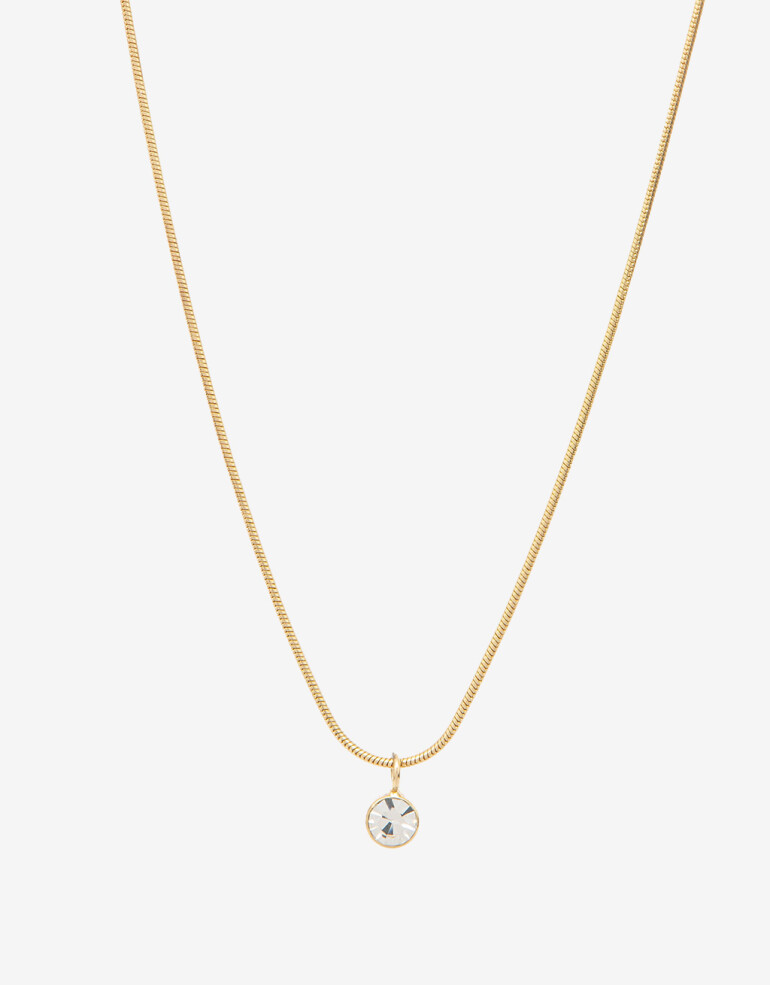 Cadena Corta con Dije Strass Cadena Con Dije De Strass - Cristal