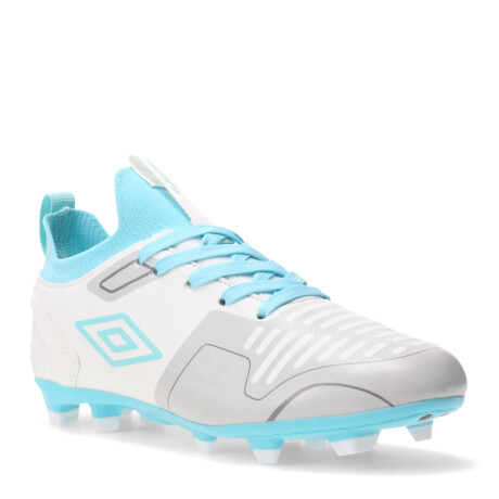 Championes Infantiles Umbro Flash HG Blanco - Celeste