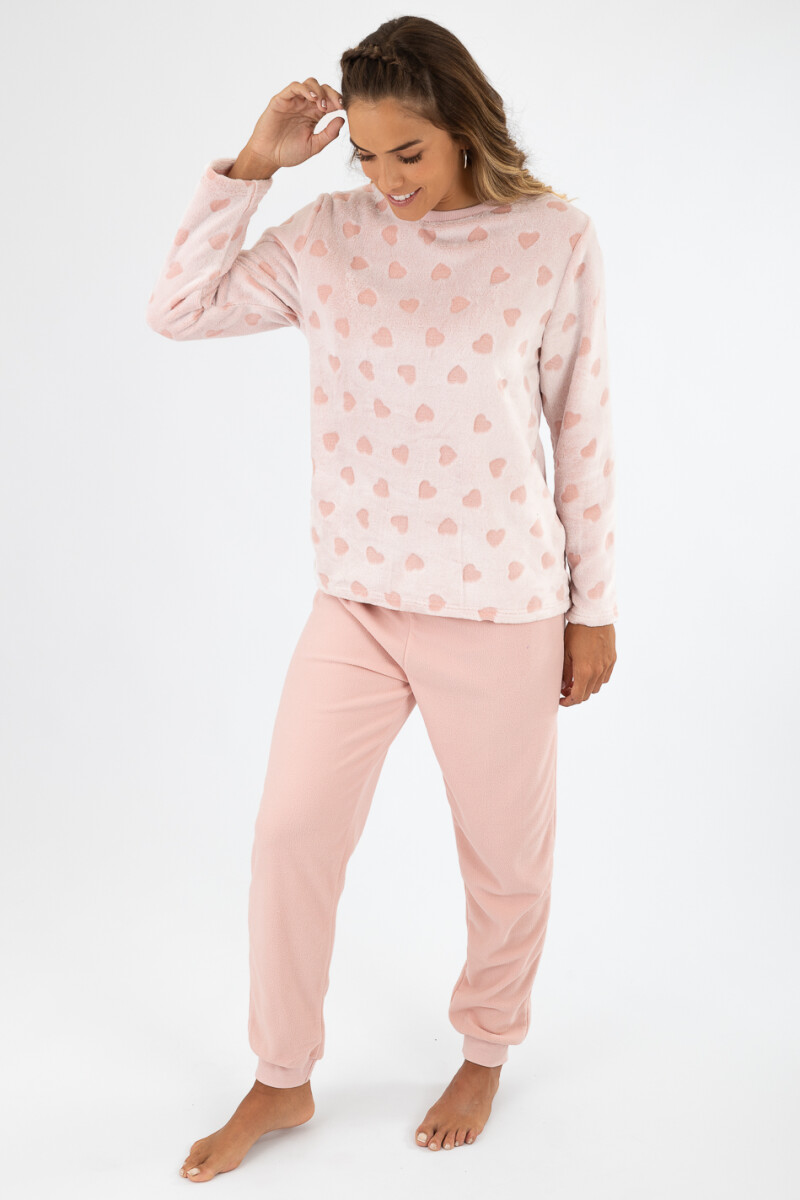 Pijama cutie corazon pink - Rosado 