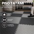 Piso Tatami Goma Eva Encastrable 1x1m 2cm Yoga Pesa Mancuer NEGRO GRIS