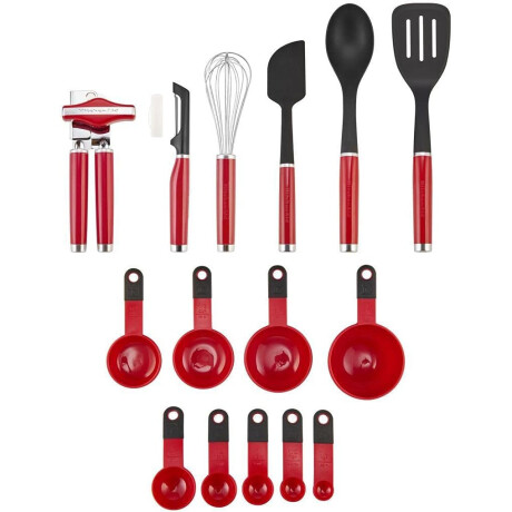 Set de utensilios 15 piezas Rojo KitchenAid Set de utensilios 15 piezas Rojo KitchenAid