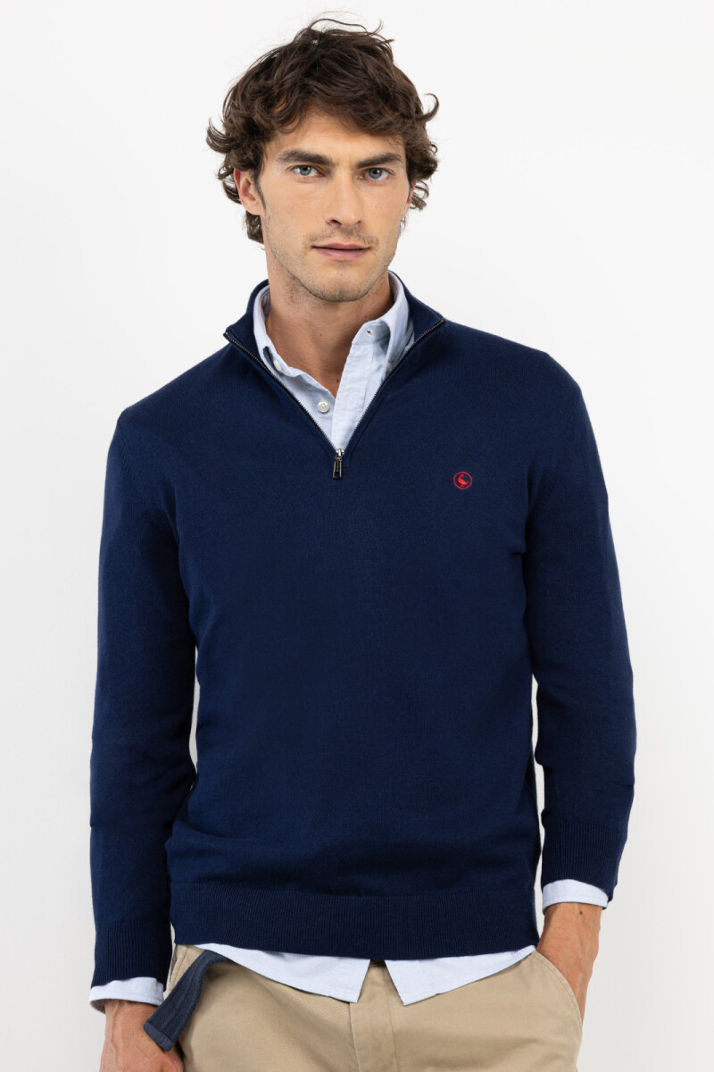 Sweater Medio Cierre Marino