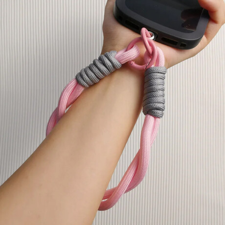 Cuerda de agarre para celular o llaves Rosado