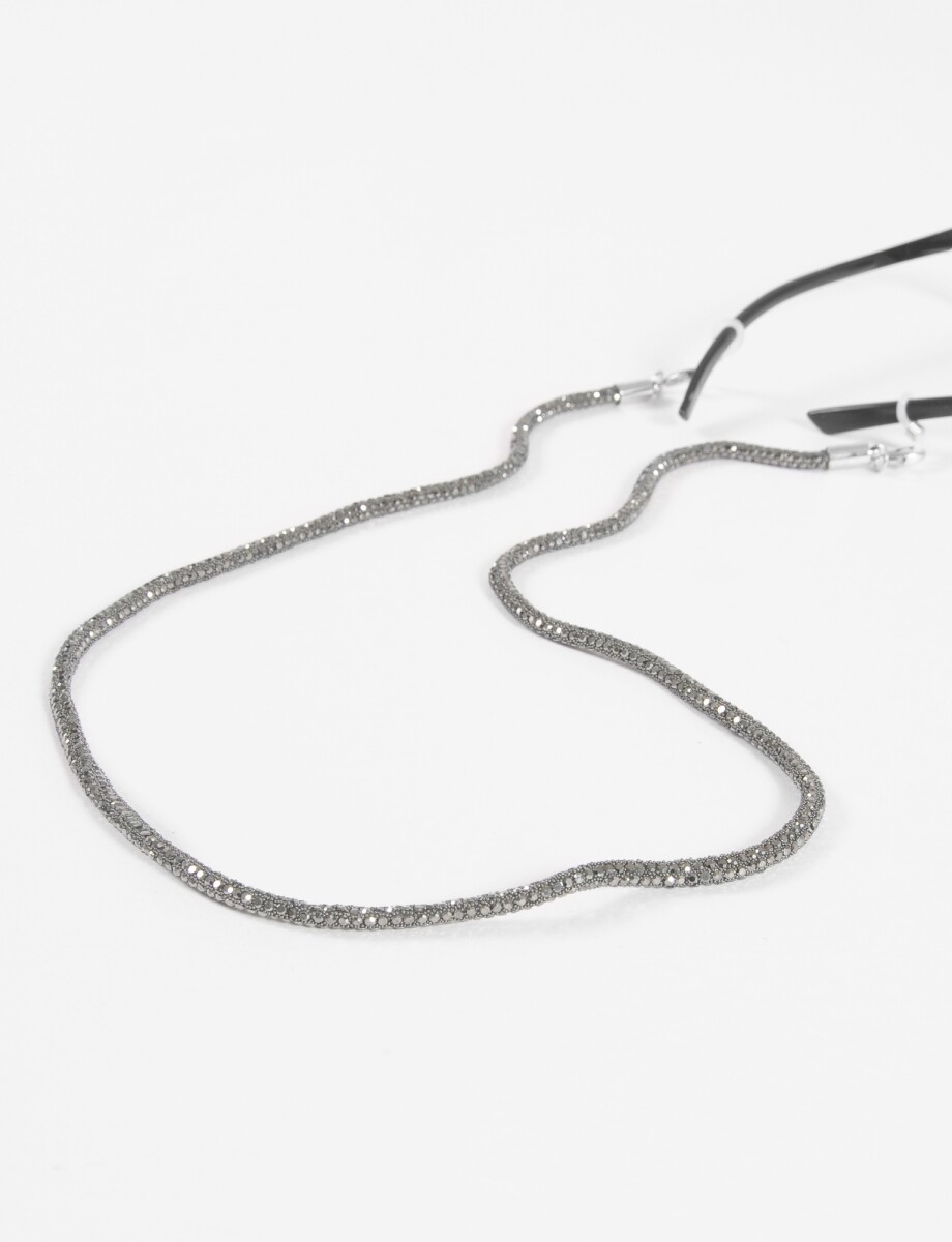 Correa para lentes cordón strass - peltre 