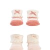 Pack x2 medias tipo escarpines CARTERS rosa