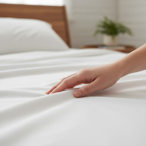 Juego De Sabanas 2 Plazas Toque Algodón Sommier Lisa Blanca Juego De Sabanas 2 Plazas Toque Algodón Sommier Lisa Blanca