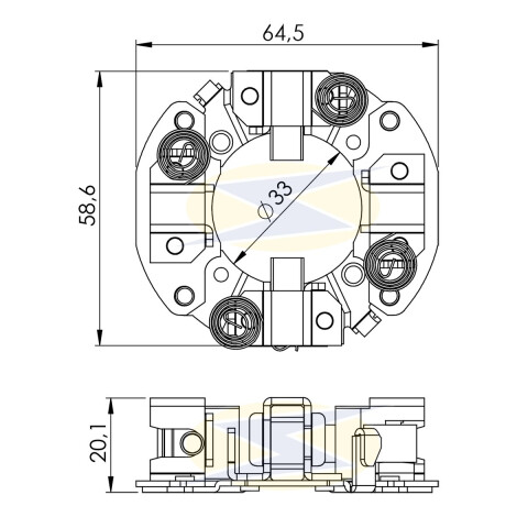 PORTA CARBONES - GM. HONDA TOYOTA N.DENSO 7X16X16=P.12084UF SCHUNK PORTA CARBONES - GM. HONDA TOYOTA N.DENSO 7X16X16=P.12084UF SCHUNK