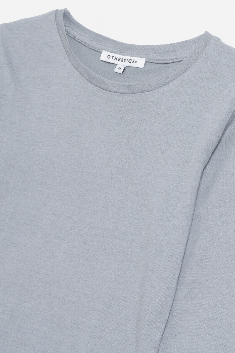 Remera cuello redondo GRIS