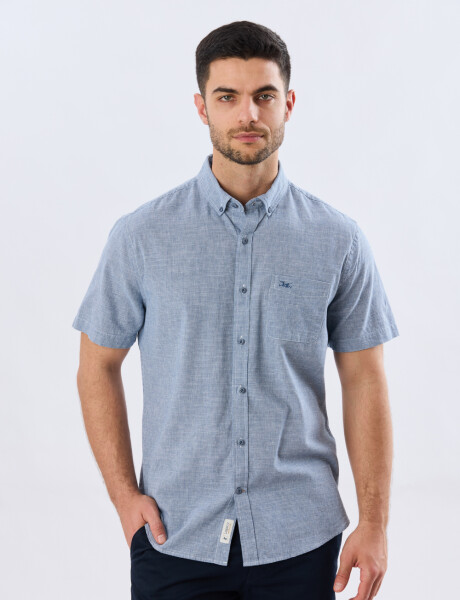 CAMISA CUADROS DE LINO Denim