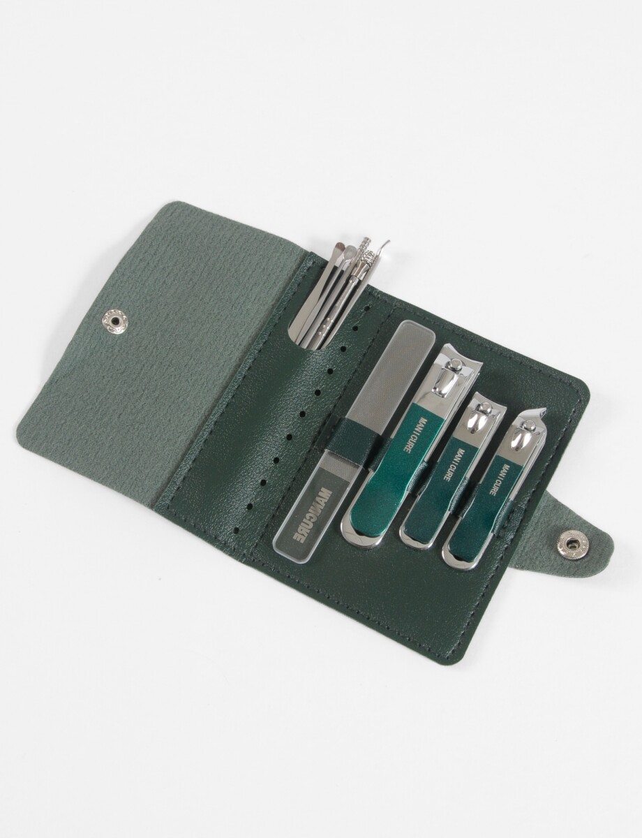 Set manicura 10 piezas - verde 