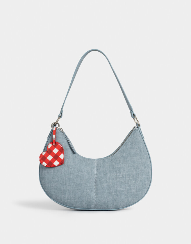 Bandoleras Bandolera Baguette Denim - Azul Gastado