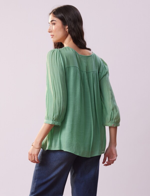 Blusa Crochet VERDE