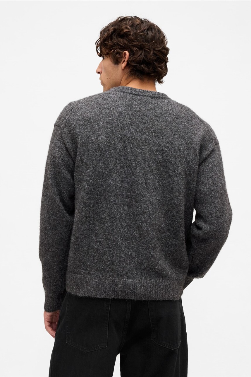 Buzo Brushed Hombre Winter Argyle Lagoon