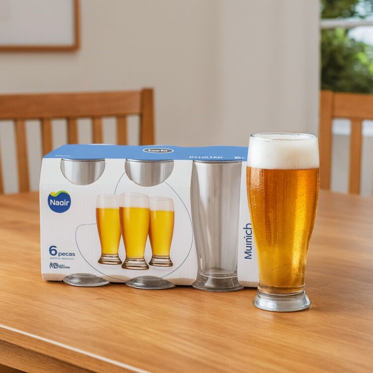 Pack de Vasos de Cerveza Munich 300ml x 6 Unidades Pack de Vasos de Cerveza Munich 300ml x 6 Unidades