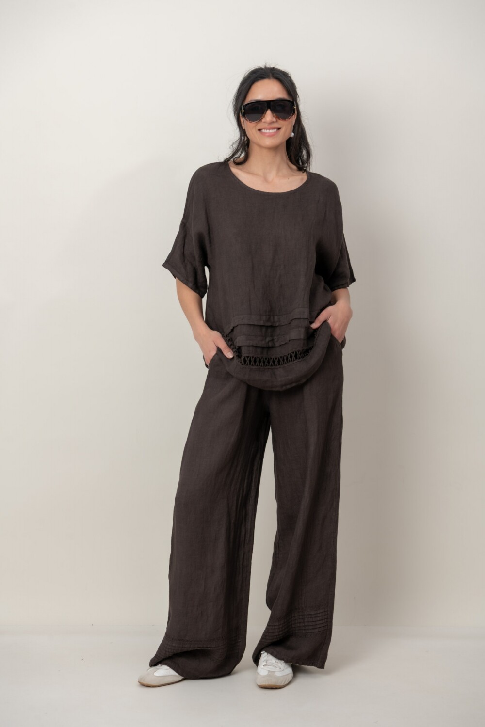 BLUSA ZEMYNA Chocolate