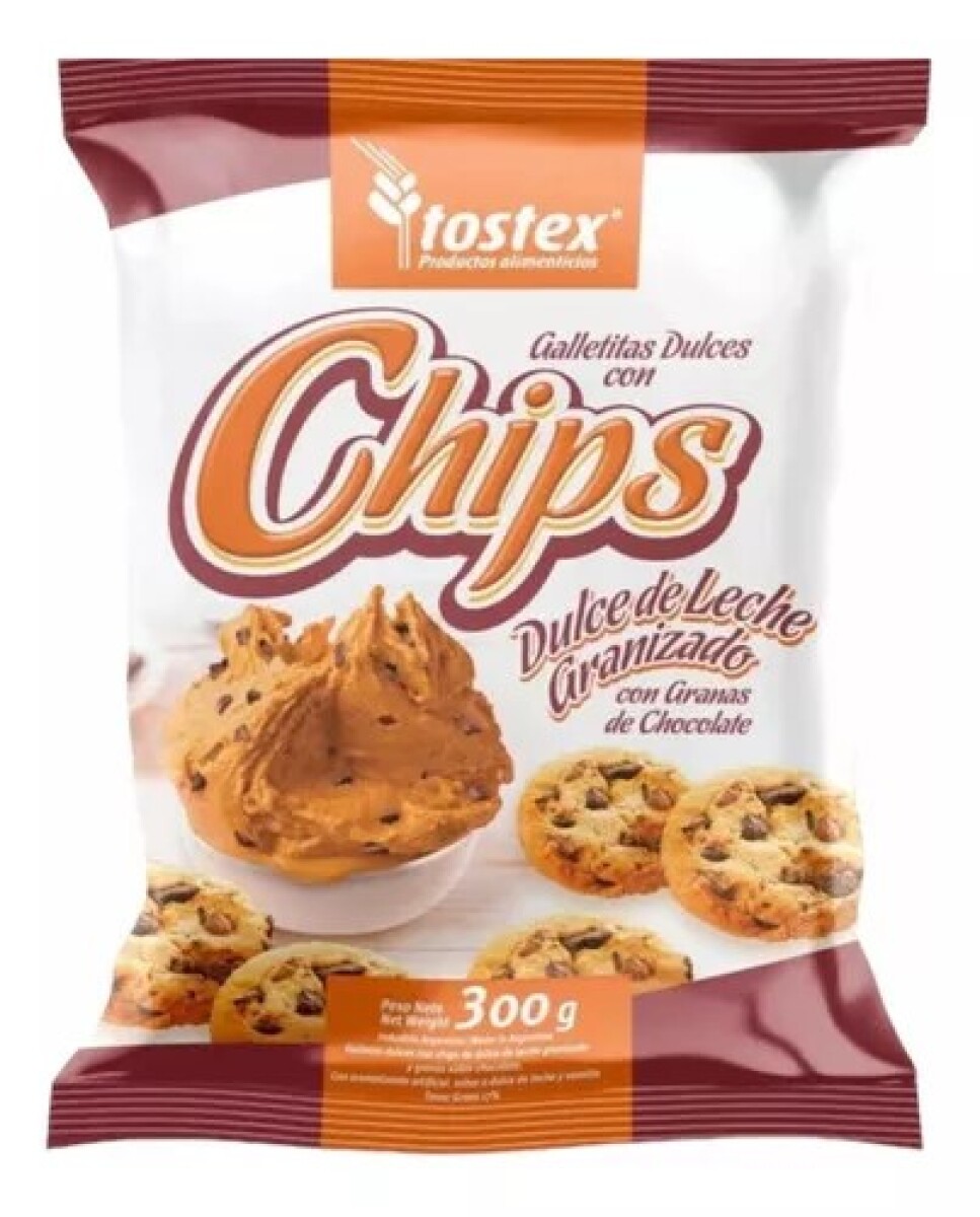 GALLETA TOSTEX 300G CHIPS DULCE LECHE 