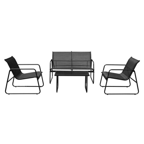 Set X4 Juego Jardín Mesa Sillones Textilina Exterior Set X4 Juego Jardín Mesa Sillones Textilina Exterior