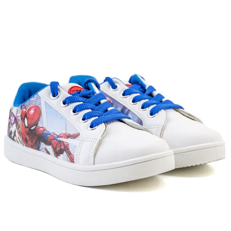 Championes Marvel Spiderman de Niños - SPICFW23004 Blanco-azul